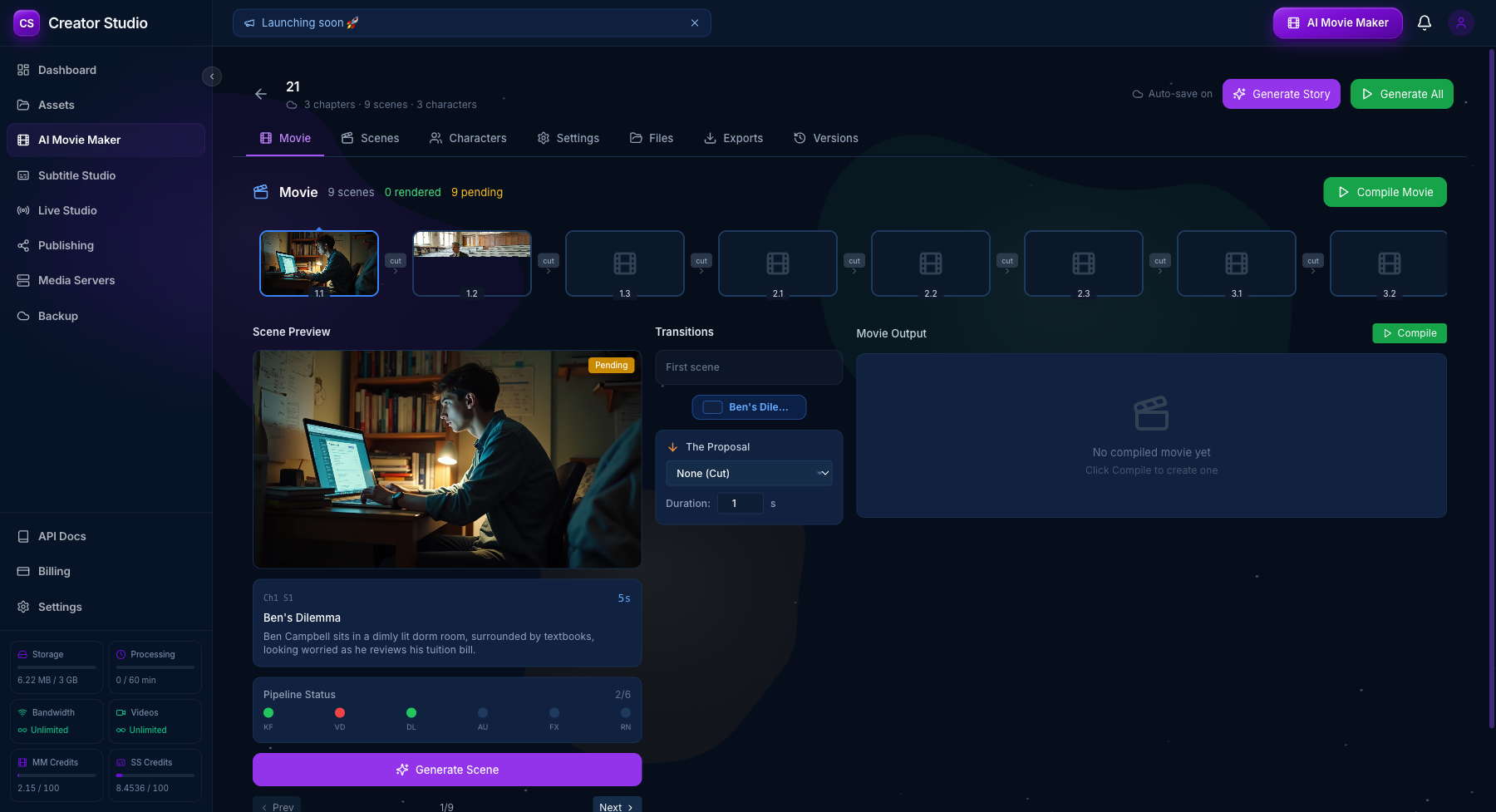 AI Movie Maker product screenshot